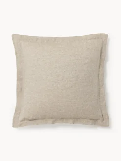 Westwing Collection Funda de almohada de lino con ribete Linna^ Mantas|Fundas De Almohadas