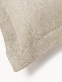 Westwing Collection Funda de almohada de lino con ribete Linna^ Mantas|Fundas De Almohadas