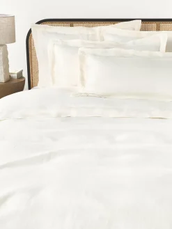 Westwing Collection Funda de almohada de lino con ribete Linna^ Mantas|Fundas De Almohadas