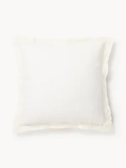 Westwing Collection Funda de almohada de lino con ribete Linna^ Mantas|Fundas De Almohadas