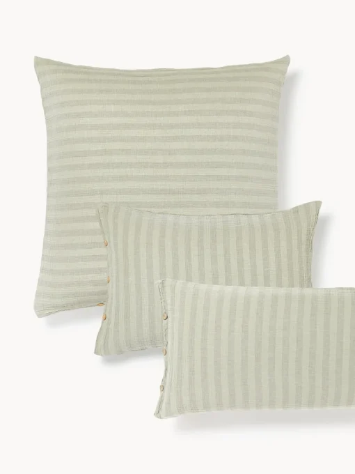 Westwing Collection Funda de almohada de muselina Saige G