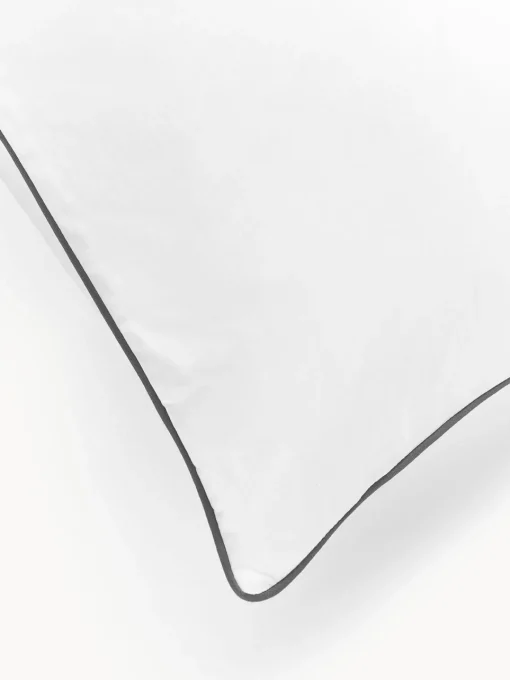 Westwing Collection Funda de almohada de percal con ribete Daria^ Mantas|Fundas De Almohadas