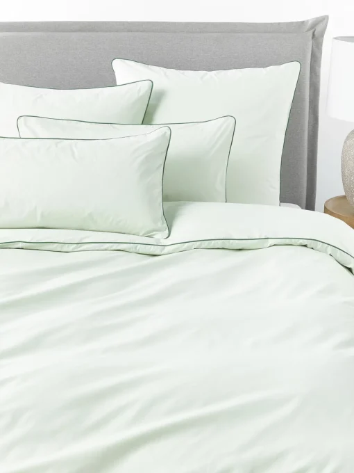 Westwing Collection Funda de almohada de percal con ribete Daria^ Fundas De Almohadas|Mantas