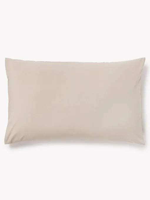 Westwing Collection Funda de almohada de percal de algodón lavado Leonora