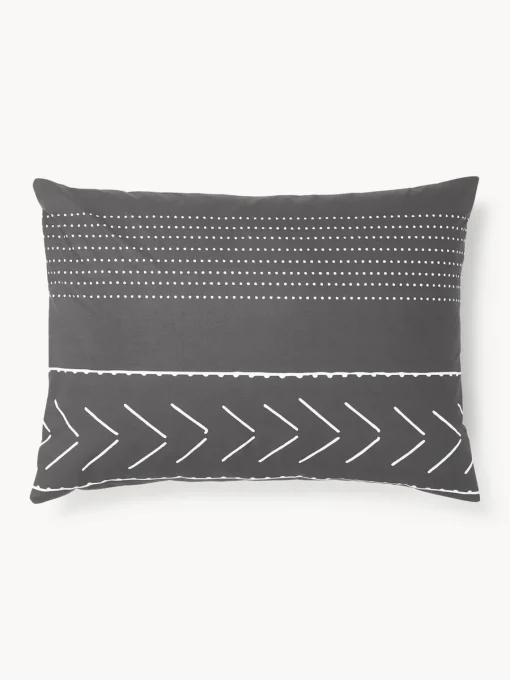 Westwing Collection Funda de almohada de percal con estampado boho Kohana