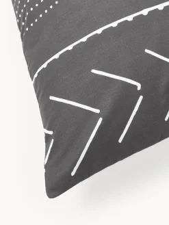 Westwing Collection Funda de almohada de percal con estampado boho Kohana