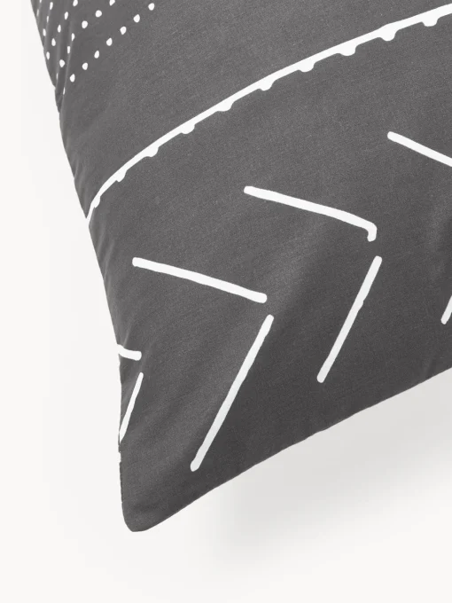 Westwing Collection Funda de almohada de percal con estampado boho Kohana