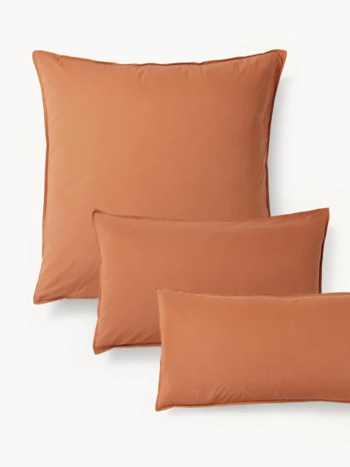Westwing Collection Funda de almohada de percal lavado Debbie