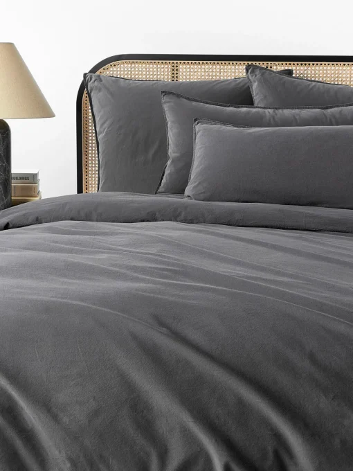 Westwing Collection Funda de almohada de percal lavado Debbie^ Mantas|Fundas De Almohadas