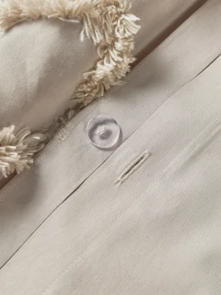 Westwing Collection Funda de almohada de percal con mechones Faith