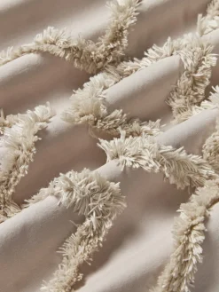 Westwing Collection Funda de almohada de percal con mechones Faith