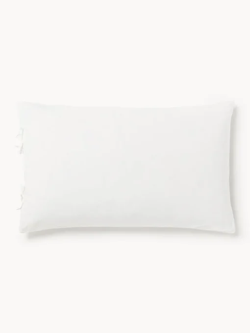 Westwing Collection Funda de almohada de percal lavado Leonie