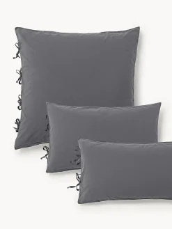 Westwing Collection Funda de almohada de percal lavado Leonie