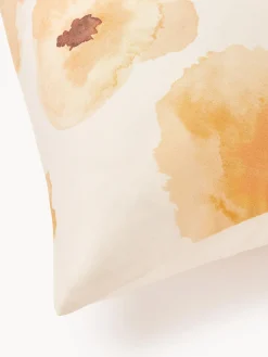 Westwing Collection Funda de almohada de satén con estampado floral Fiorella