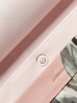 Westwing Collection Funda de almohada de satén de algodón Blossom