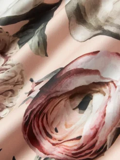 Westwing Collection Funda de almohada de satén de algodón Blossom