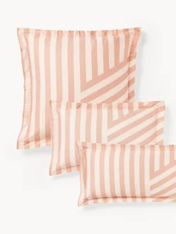 Westwing Collection Funda de almohada de satén a rayas con dobladillo Brendan^ Fundas De Almohadas