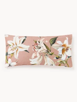 Westwing Collection Funda de almohada de satén con estampado floral Flori^ Fundas De Almohadas|Mantas