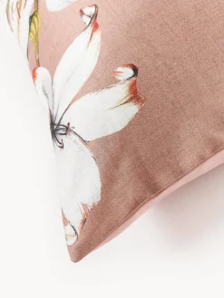 Westwing Collection Funda de almohada de satén con estampado floral Flori^ Fundas De Almohadas|Mantas