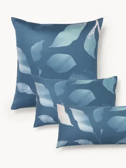 Westwing Collection Funda de almohada de satén estampado Marino^ Fundas De Almohadas|Mantas