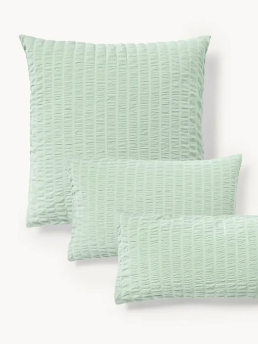 Westwing Collection Funda de almohada de seersucker Esme