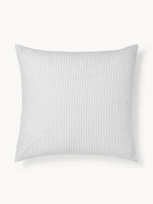 Westwing Collection Funda de almohada doble cara de algodón a rayas Lorena