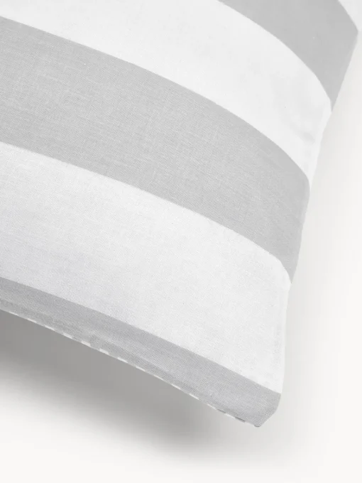Westwing Collection Funda de almohada doble cara de algodón a rayas Lorena