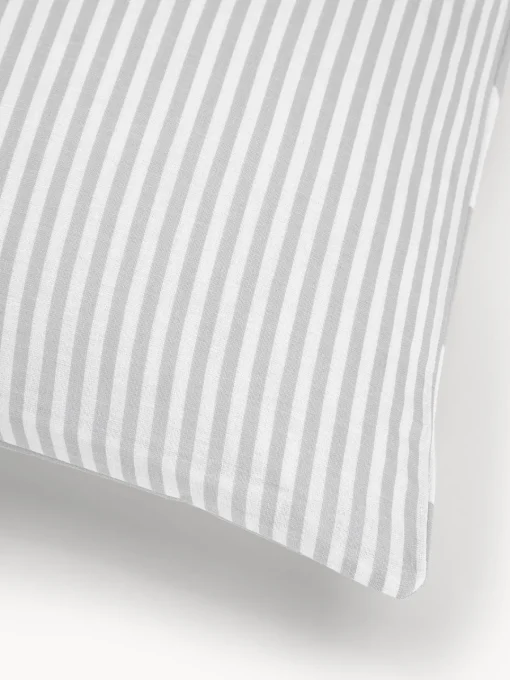 Westwing Collection Funda de almohada doble cara de algodón a rayas Lorena