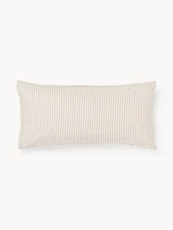Westwing Collection Funda de almohada doble cara de algodón a rayas Lorena