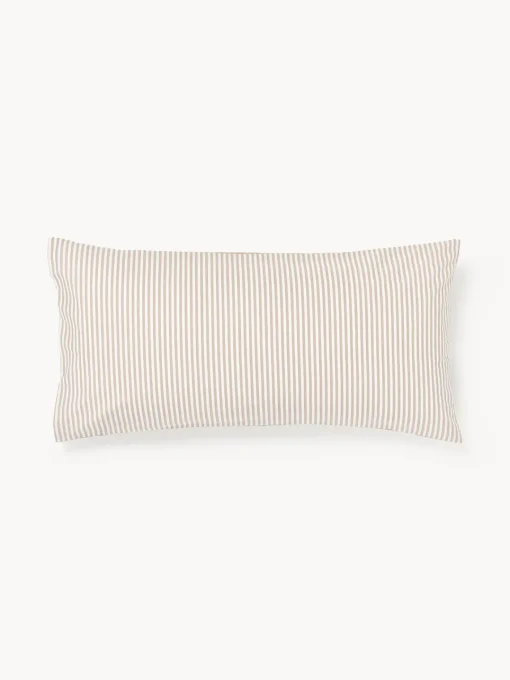 Westwing Collection Funda de almohada doble cara de algodón a rayas Lorena