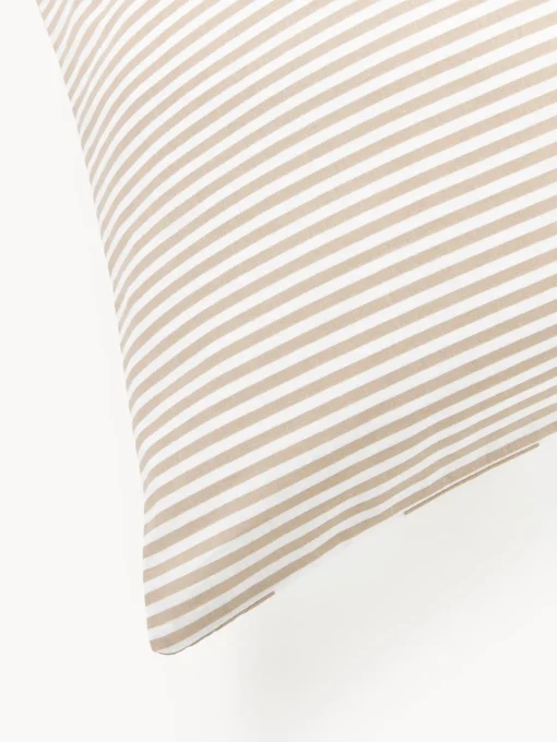 Westwing Collection Funda de almohada doble cara de algodón a rayas Lorena