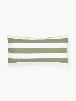 Westwing Collection Funda de almohada doble cara de algodón a rayas Lorena