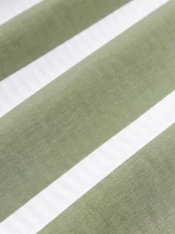 Westwing Collection Funda de almohada doble cara de algodón a rayas Lorena