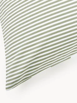 Westwing Collection Funda de almohada doble cara de algodón a rayas Lorena