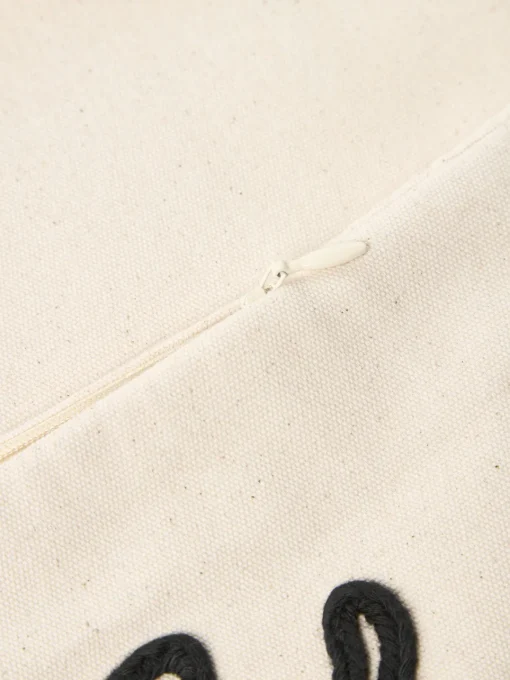 Ferm Living Funda de cojín artesanal de algodón ecológico Jot