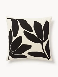 Broste Copenhagen Funda de cojín de algodón con estampado floral Herbert^ Cojines Decorativos|Mantas