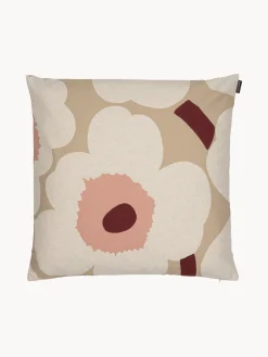 Marimekko Funda de cojín de algodón estampado Unikko^ Cojines Decorativos|Mantas