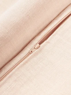 Westwing Collection Funda de cojín de lino con flecos Luana