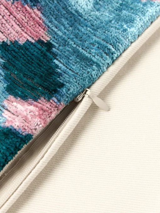 Les Ottomans Funda de cojín de terciopelo con estampado abstracto Velvety