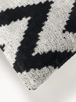 Les Ottomans Funda de cojín de terciopelo con estampado zigzag Velvety^ Cojines Decorativos|Cojines Decorativos