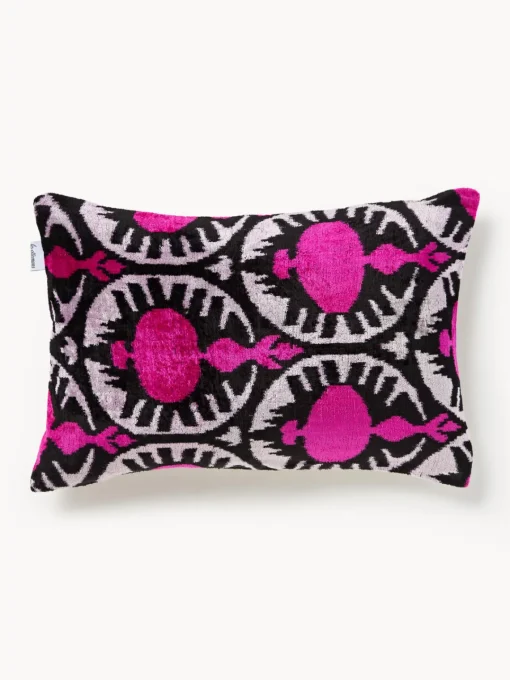 Les Ottomans Funda de cojín de terciopelo con estampado abstracto Velvety^ Cojines Decorativos|Mantas
