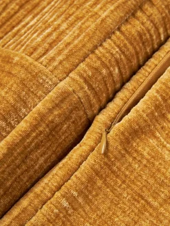 Westwing Collection Funda de cojín de terciopelo de estructura lineal fina Fiona^ Mantas|Cojines Decorativos