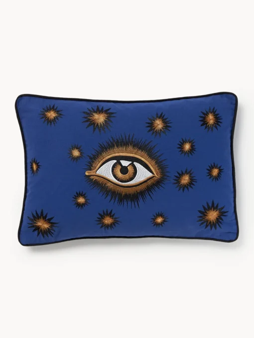 Les Ottomans Funda de cojín decorativo de algodón artesanal Velvety^ Cojines Decorativos|Mantas