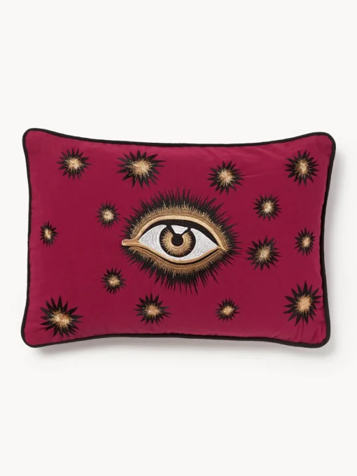 Les Ottomans Funda de cojín decorativo de algodón artesanal Velvety^ Cojines Decorativos|Mantas