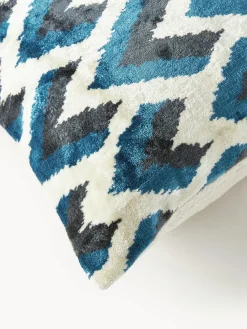 Westwing Collection Funda de cojín estampada de viscosa en tejido jacquard Heron^ Cojines Decorativos|Mantas