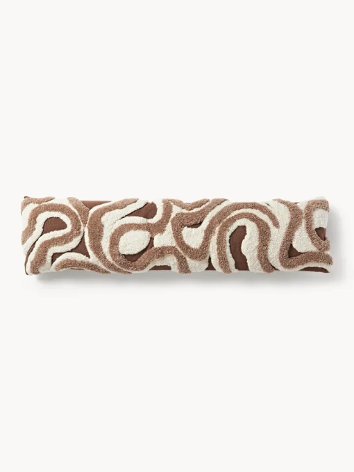 Westwing Collection Funda de cojín grande artesanal con tejido capitoné Jiri^ Mantas|Cojines Decorativos