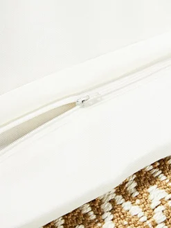 Westwing Collection Funda de cojín para exterior con tejido artesanal y flecos Suria^ Mantas|Cojines De Exterior