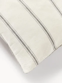 Westwing Collection Funda nórdica de algodón lavado a rayas Caspian