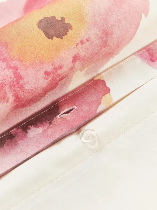 Westwing Collection Funda nórdica de satén de algodón con estampado floral Fiorella^ Mantas|Fundas Nórdicas