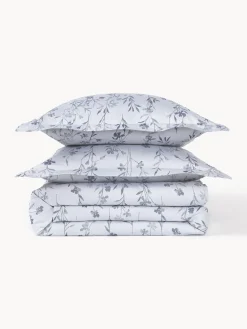 Westwing Collection Funda nórdica de satén estampado Hurley